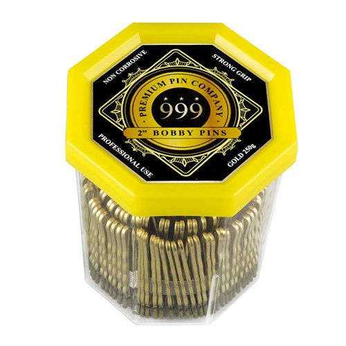 Premium Pin Company 999 Bobby Pins Gold 2" 250g