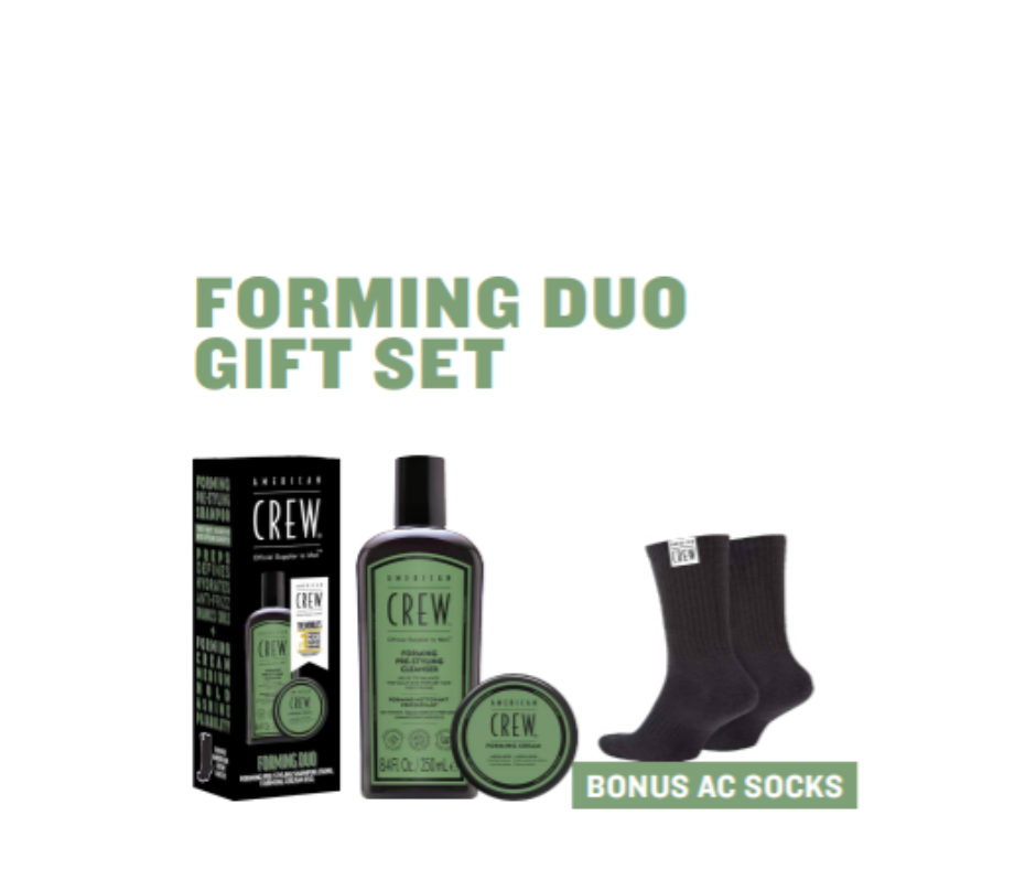 American Crew Forming Shampoo & Forming Cream Duo Bonus Socks