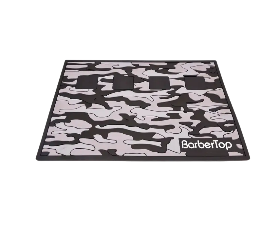 Barber Army Magnetic Tool Mat - Black/Grey