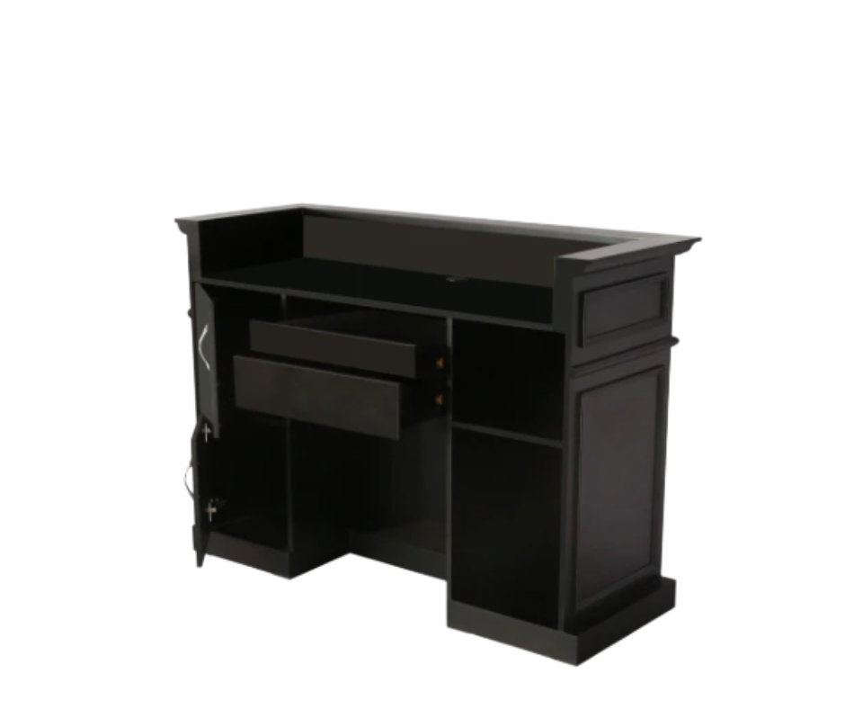 Barbershop/Salon Front Reception Desk - Black