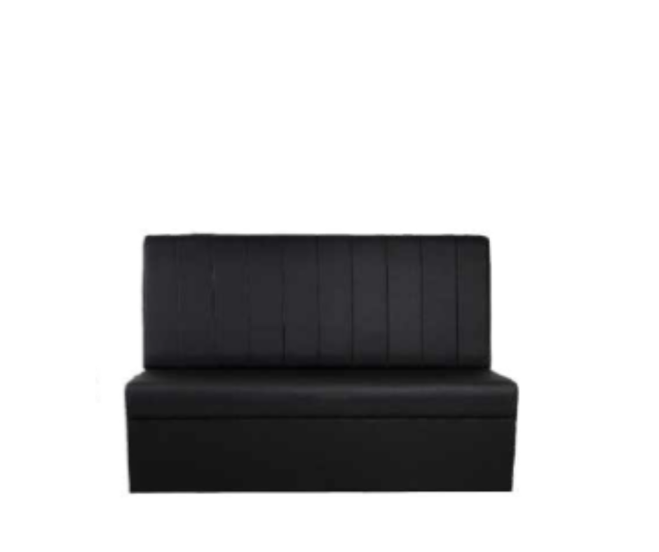 Waiting Sofa For Barbershops and Salons - Black