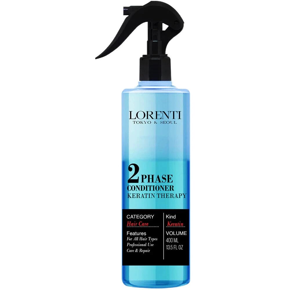 Lorenti 2 Phase Leave-In Conditioner Keratin Therapy Volume - 400ml