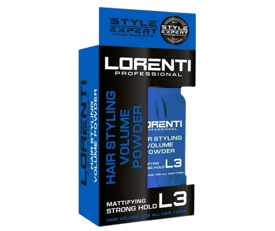 Lorenti Hair Styling Powder L3 Mattifying Strong Hold - Blue