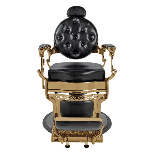 Luxur Barber Chair FR-58022-HCBLACK - Black & Gold