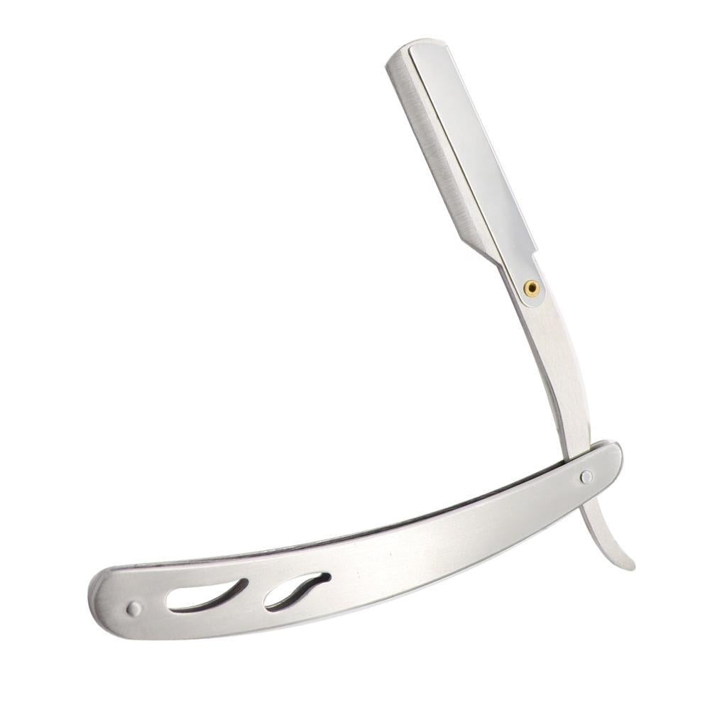 Classic Cut Throat Razor - Silver - WAHairSuppliers