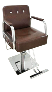 Hairdresser Chair Model: B-1050 (Brown) - WAHairSuppliers