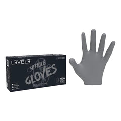 L3VEL 3 Nitrile Gloves Liquid Metal 100pk - Medium