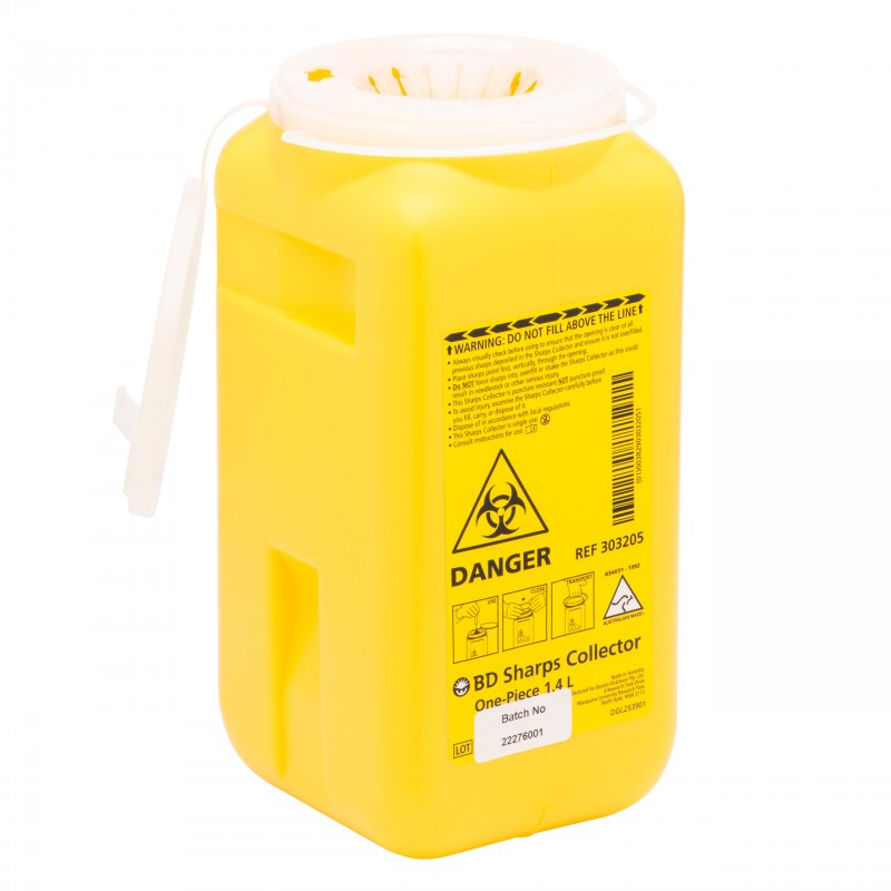 Sharps Collector One Piece - 1.4Lt