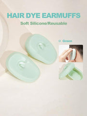 Ear Soft Silicone Reusable Hair Dye Earmuffs