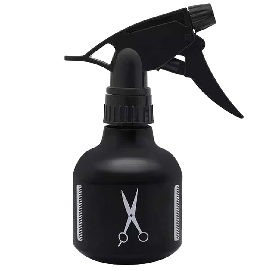 Spray Bottle with Scissor Design Black
