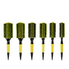 Round Hair Brush - Yellow & Black