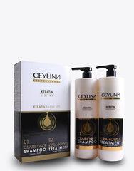 Ceylinn Keratin Straightening Treatment Hair Smoothing Kit 1 Litre