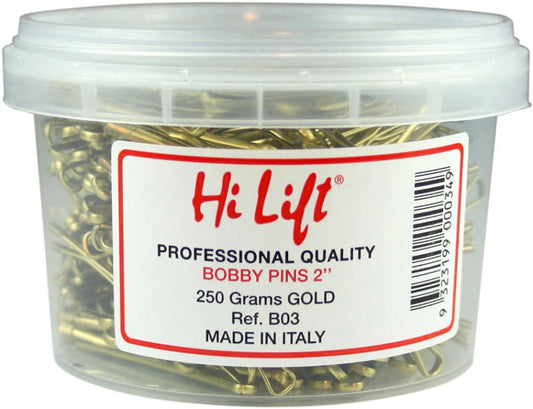Hi Lift Bobby Pins gold 53mm 250g Tub
