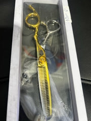 ACE Professional 6” Silver & Gold Design Thinning Scissors