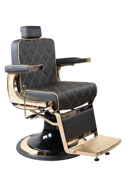 Bronco Barber Chair FR-58001G-A3 - Black & Gold