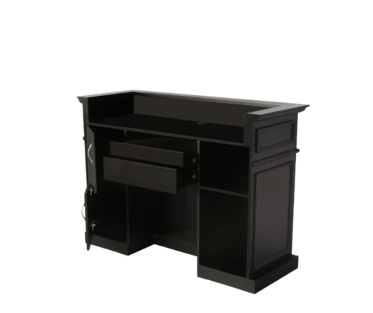 Barbershop/Salon Front Reception Desk - Black