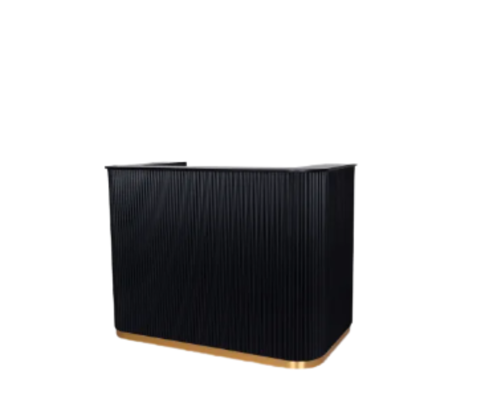 Barbershop/Salon Front Reception Desk - Black Or White