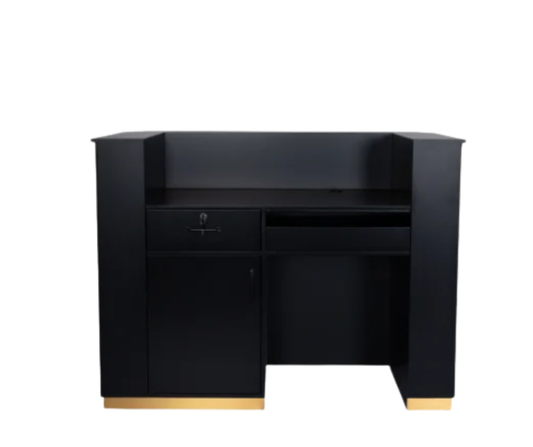 Barbershop/Salon Front Reception Desk - Black Or White