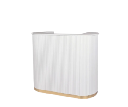 Barbershop/Salon Front Reception Desk - Black Or White