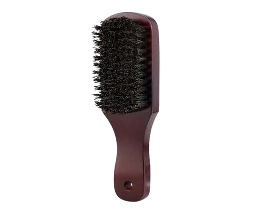 Square Beard Or Fade Brush - Wood