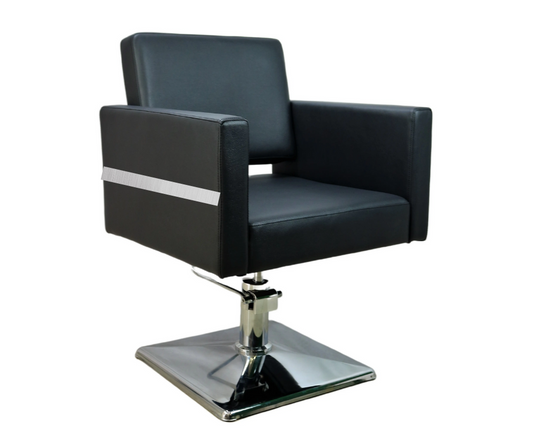Capri Salon Chair FR-88001-S - Black & Chrome
