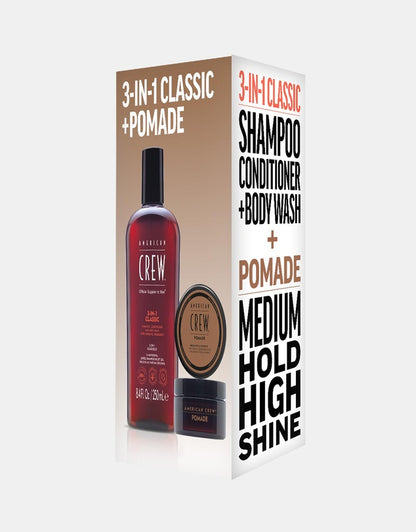 American Crew 3 in 1 Classic  + Pomade Duo