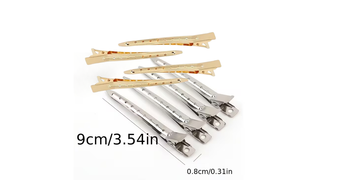 12pcs Metal Clips - Gold Or Silver