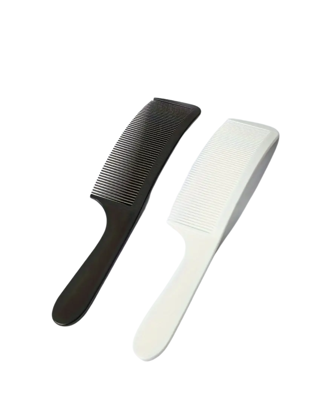 Curved Hair Clipper Cutting Comb - Black/White