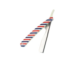 Barber Pole Cut Throat Razor Plastic Handle