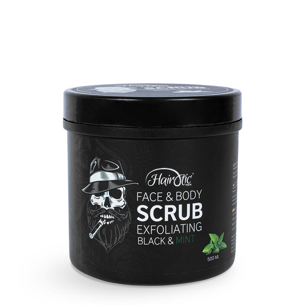 Hairotic Face & Body Scrub 500ml - Black Mint