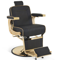 Gala Classic Barber Chair - Black & Gold