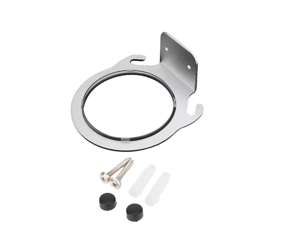 Hair Dryer Holder Silver Stainless Steel - Wall Mounted