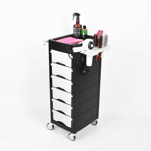 Hairdressing Trolley T0165-A - Black & White