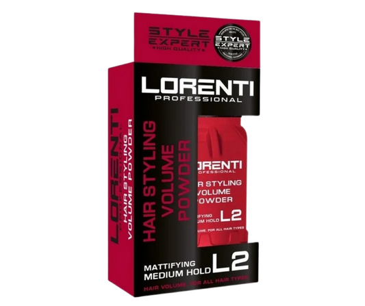 Lorenti Hair Styling Powder L2 Mattifying Medium Hold - Red