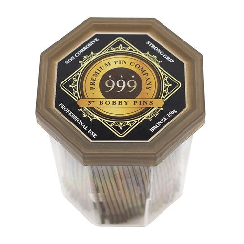 Premium Pin Company 999 Bobby Pins 3" - Bronze