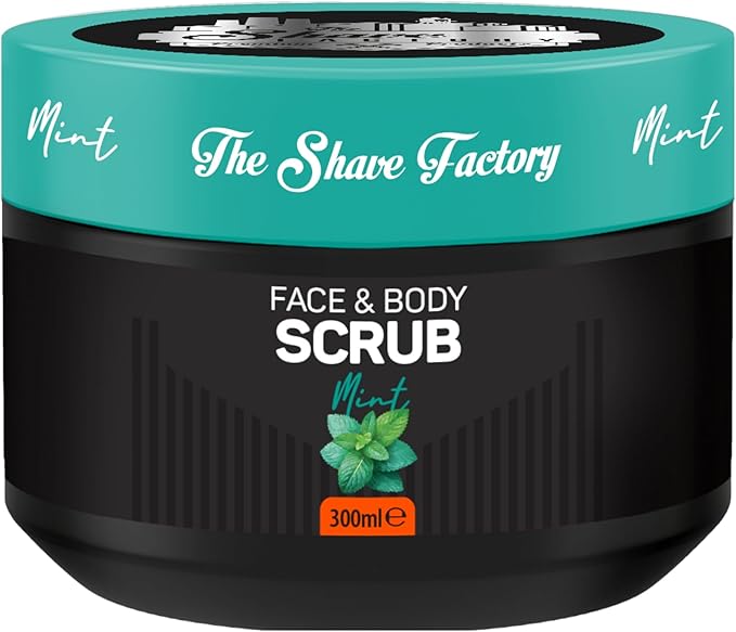 The Shave Factory Face and Body Scrub - Mint 300ml