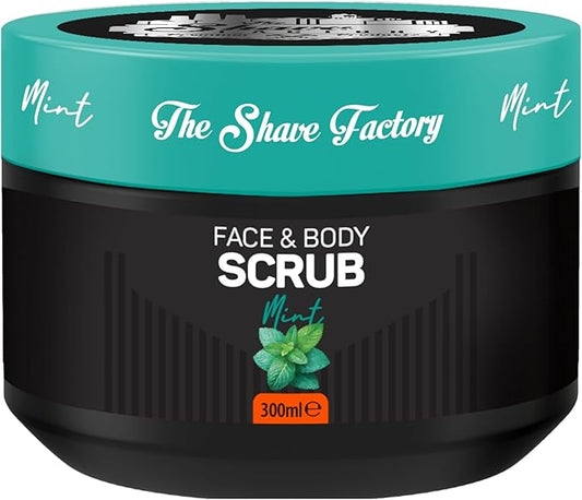 The Shave Factory Face and Body Scrub - Mint 300ml