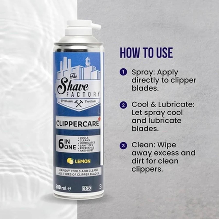 The Shave Factory Clippercare Plus - Lemon 500ml