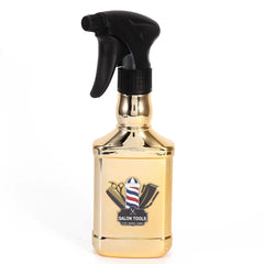 Spray Bottle with Barberpole Design - Gold