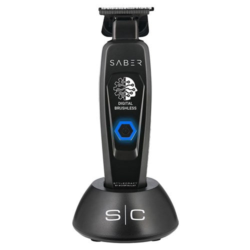 StyleCraft by Silver Bullet Saber Digital Brushless Hair Trimmer Black