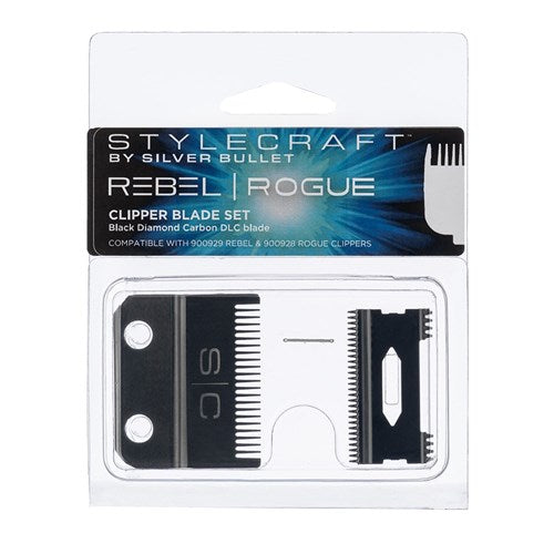 StyleCraft by Silver Bullet Rebel Rogue Replacement Hair Clipper Blade Set