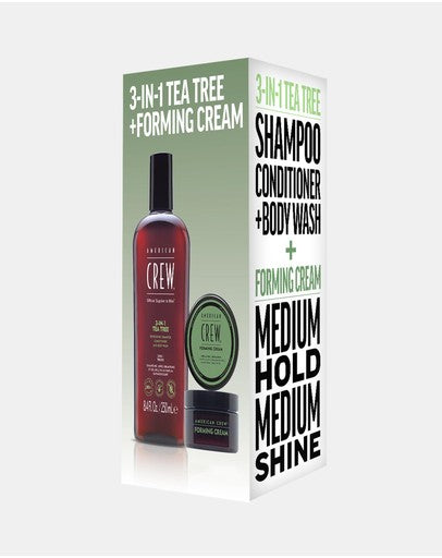American Crew 3 in 1 Tea Tree + Forming Cream Duo