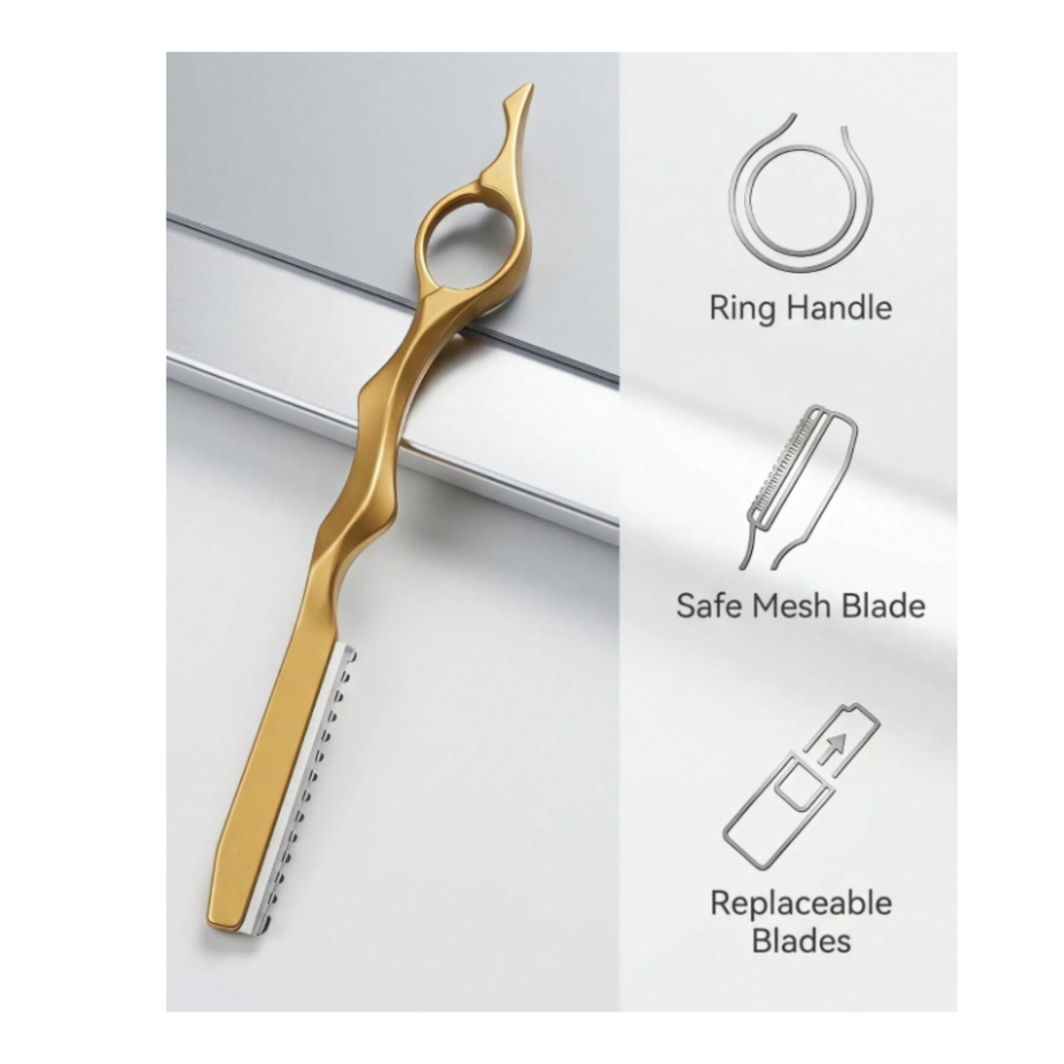 Hair Shaping & Texturizing Razor - Rose Gold