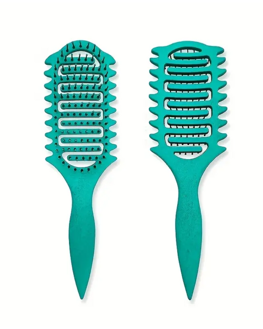 Vented Detangling Hair Brush - Green