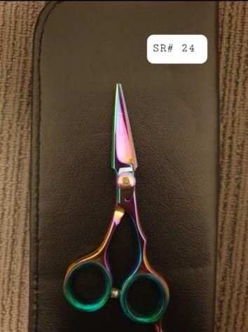 Item #24- 5.0 Hair Scissors (Shear Only) Multi Shade Finish
