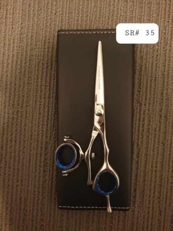 Item #35- 7.0 Barber Scissors (Shear Only) Swivel Silver