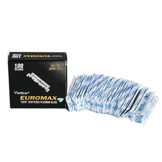 Euromax "Cryo" Sputtered Platinum Razor Blades ( 1 pack = 100 blades) - WAHairSuppliers