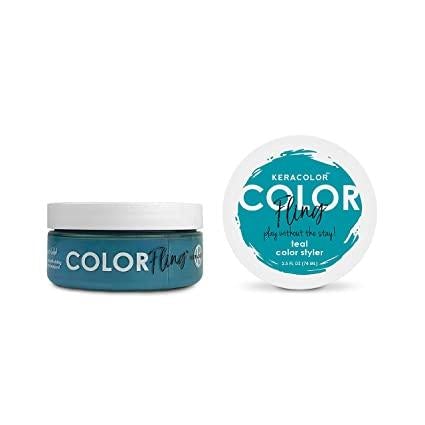 Keracolor Color Fling Teal Color Styler 74ml - WAHairSuppliers