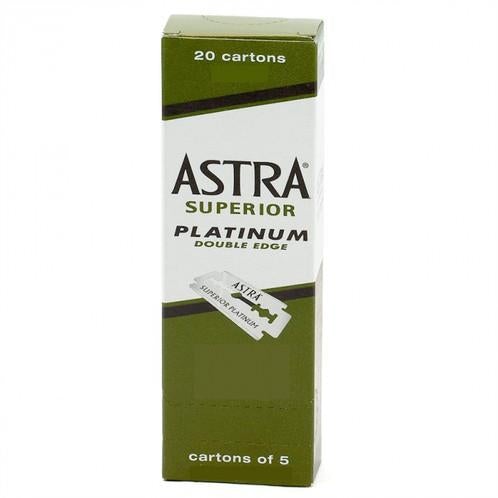 Astra Blades Platinum Green Pillar 100 pack - WAHairSuppliers