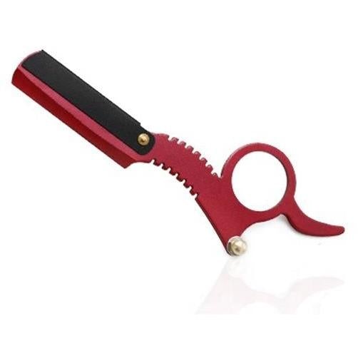 Barber Cut Throat Razor (RED) - WAHairSuppliers